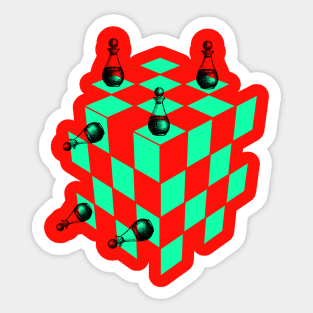 Chess cube Sticker